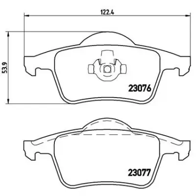 Klocki hamulcowe BREMBO P86014