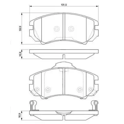 Tarcze i klocki hamulcowe Hyundai /oś przednia
