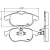 Rysunek techniczny klocków hamulcowych SIEGER SIG51492
