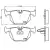 Rysunek techniczny klocków hamulcowych SIEGER SIG51530