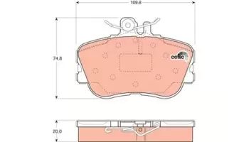 Klocki hamulcowe TRW GDB1094