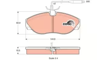 Klocki hamulcowe TRW GDB1105
