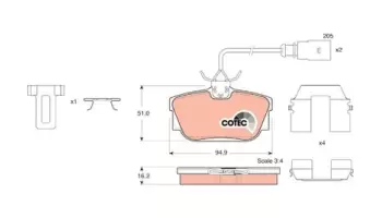 Klocki hamulcowe TRW GDB1326