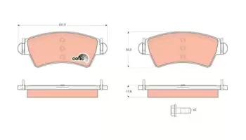 Klocki hamulcowe TRW GDB1501