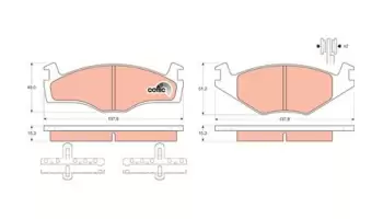 Klocki hamulcowe TRW GDB459