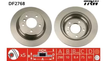 Tarcze hamulcowe TRW DF2768