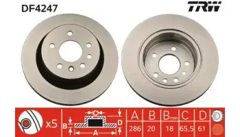 Tarcze hamulcowe TRW DF4247