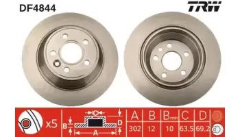 Tarcze hamulcowe TRW DF4844