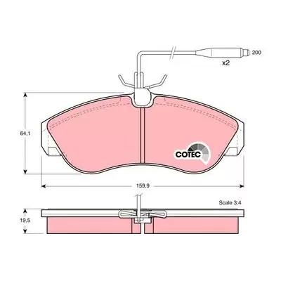 Klocki hamulcowe TRW GDB1106