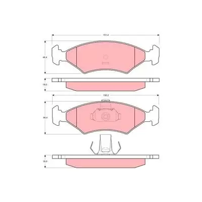 Klocki hamulcowe TRW GDB1222