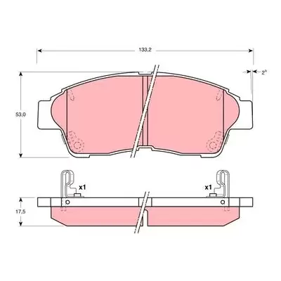Klocki hamulcowe TRW GDB3207