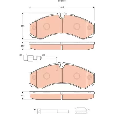 Klocki hamulcowe TRW GDB3440