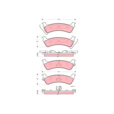 Klocki hamulcowe TRW GDB4124