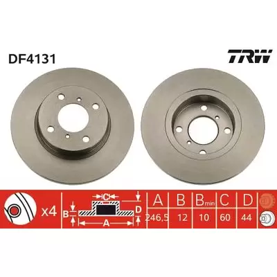 Tarcze hamulcowe TRW DF4131