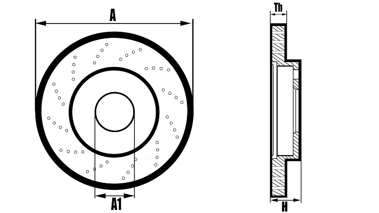 Tarcze hamulcowe wymiary i dane techniczne.
